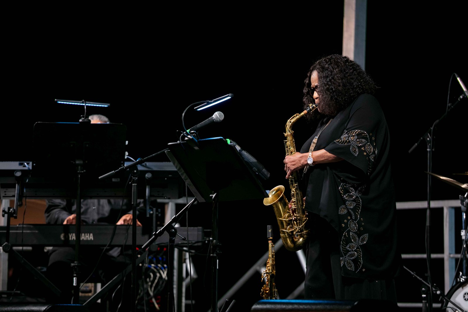 Saxophonist in the spotlight